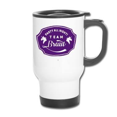 Hochzeit Thermobecher - Team Bride Braut JGA Hochzeit Einhorn Polterabend