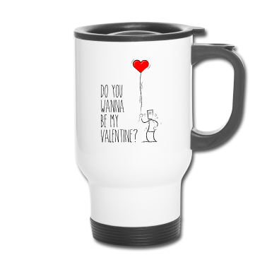 Hochzeit Thermobecher - Herzen Heart Valentinstag Valentine's day Liebe