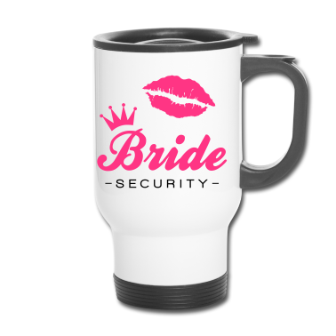 Hochzeit Thermobecher - Bride Security Lips