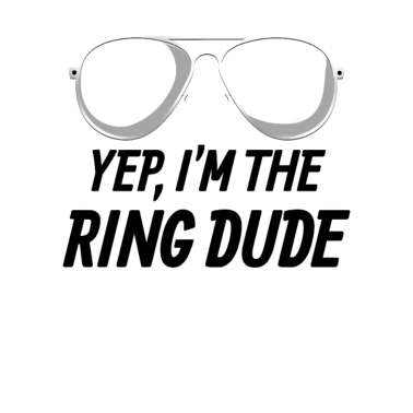 Motiv Ja, ich bin der Ring-Typ-Hochzeits-Kinder Tr�ger v