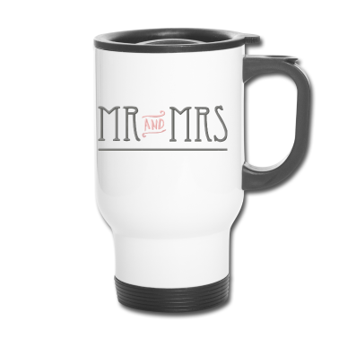 Hochzeit Thermobecher - Jubiläumsgeschenk Herr und Frau haben gerade geheiratet