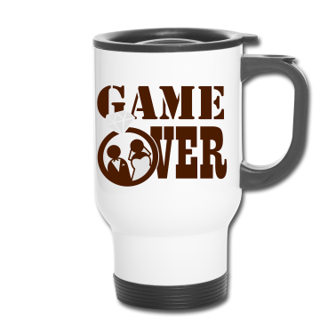 Hochzeit Thermobecher - Game Over
