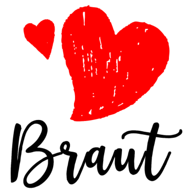 Motiv Braut Liebesherz Hochzeit Geschenk