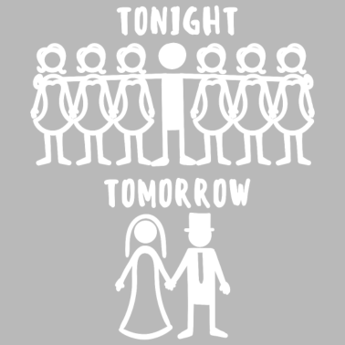 Motiv Junggesellenabschied Hochzeitsfeier Ehe Bräutigam