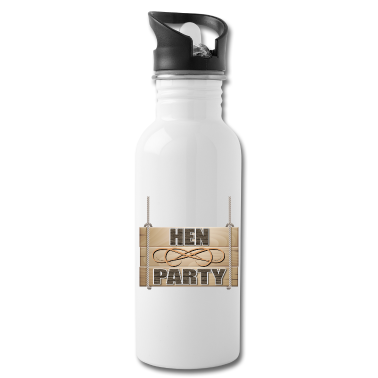 Hochzeit Trinkflasche - Hen Party rustikale Hochzeitsfeier Zeichen