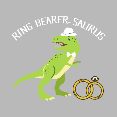 Motiv Dinosaurier Ring Träger Produkt, Hochzeitsfeier drucken