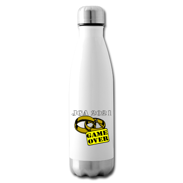 Hochzeit Trinkflasche - JGA 2021 Ehe Schild game over ...-