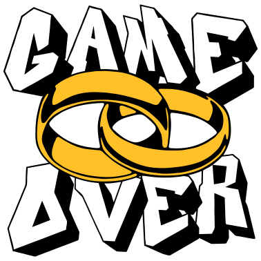 Motiv Hochzeit Game Over .../+