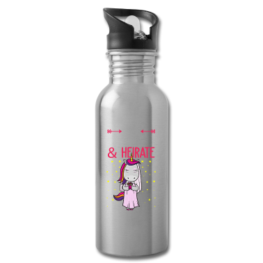 Hochzeit Trinkflasche - Einhorn Braut Schwanger Heirat Hochzeit Baby