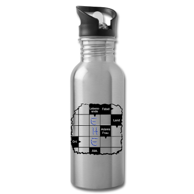 Hochzeit Trinkflasche - JGA - Ehe - Kreuzworträtsel .../+