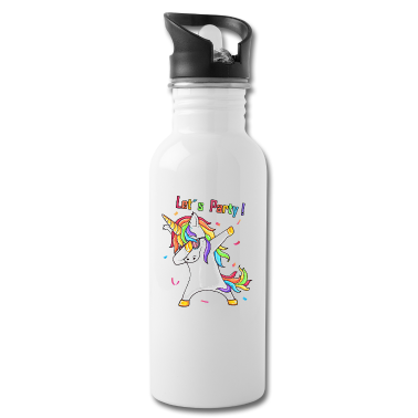 Hochzeit Trinkflasche - Tanzendes Einhorn Dabbing Unicorn Party Geburtstag