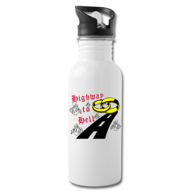 Hochzeit Trinkflasche - JGA Highway to hell /+