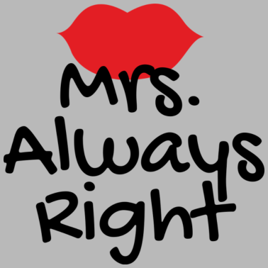 Motiv Mrs immer richtig
