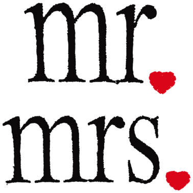 Motiv Mr und Mrs - Hochzeitsgeschenk Party JGA