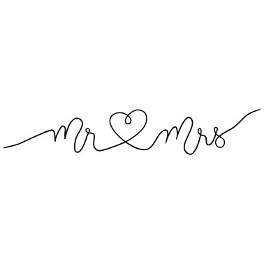 Motiv Mr and Mrs married Hochzeit Feier Verheiratet Mrs