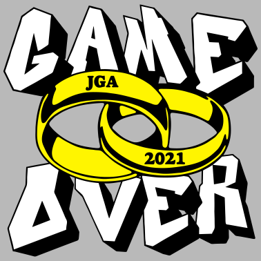 Motiv JGA 2021 Hochzeit Game Over ...-