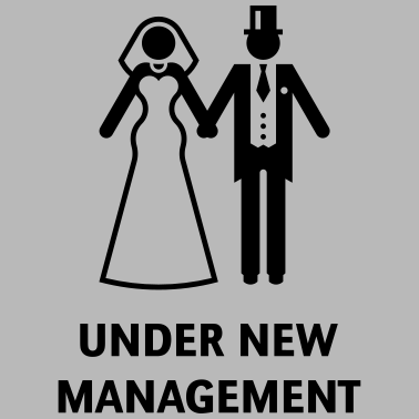 Motiv Under New Management (Polterabend, JGA, Hochzeit)
