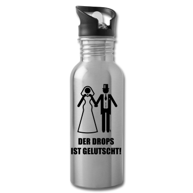 Hochzeit Trinkflasche - Der Drops Ist Gelutscht! JGA Polterabend Hochzeit