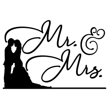 Motiv Mister Misses Brautpaar Hochzeit Heiraten Geschenk