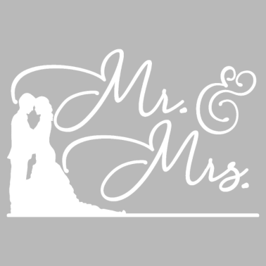 Motiv Mister Misses Brautpaar Hochzeit Heiraten Geschenk
