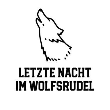 Motiv Junggesellenabschied Bräutigam heiratet Wolf JGA