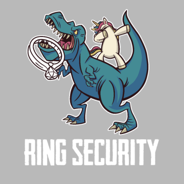 Motiv Ring Security Ehering Ring Inhaber Dinosaurier