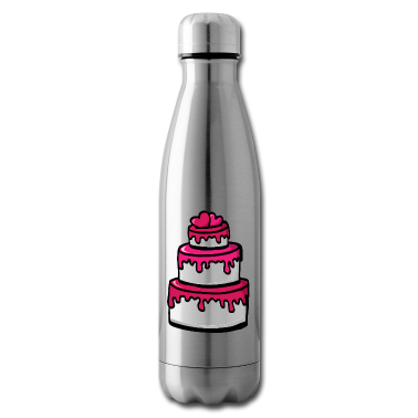 Hochzeit Trinkflasche - Hochzeitstorte Pink Geschenkidee - Herzen