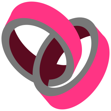 Motiv Bunte Hochzeitsringe Geschenk Hochzeit JGA RING