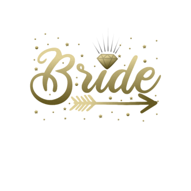 Motiv Bride Baut Junggesellenabschied Hochzeit Gold