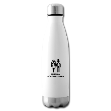 Hochzeit Trinkflasche - Mission Accomplished, New (Wedding / Hochzeit)