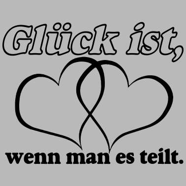 Motiv Glück , teilen, Herzen ....+