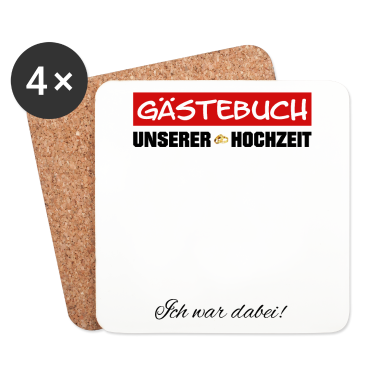 Hochzeit Untersetzer - Gästebuch unserer Hochzeit zur Hochzeitsfeier Ehe
