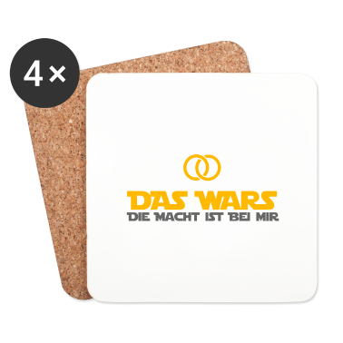 Hochzeit Untersetzer - DAS WARS - Hochzeitsfeier Heiraten JGA Geschenk