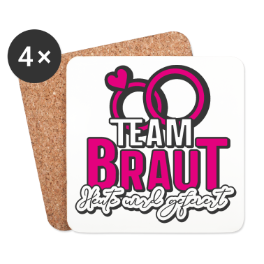 Hochzeit Untersetzer - Team Braut