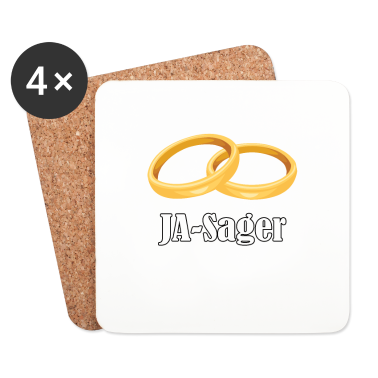 Hochzeit Untersetzer - JGA - Ja Sager Junggesellenabschied Geschenk