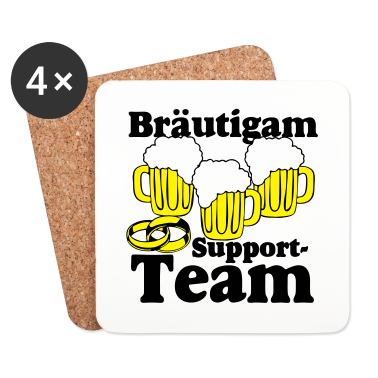 Hochzeit Untersetzer - Bräutigam Support Team .../+