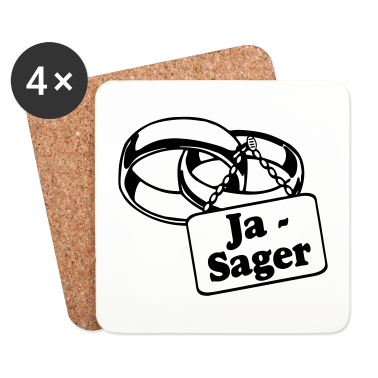Hochzeit Untersetzer - JGA - Ja Sager .../+