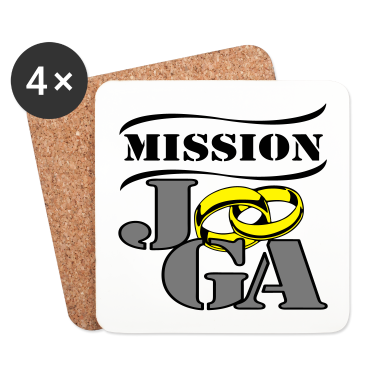 Hochzeit Untersetzer - Junggesellenabschied , Mission ../+