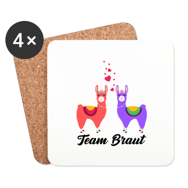 Hochzeit Untersetzer - Team Braut Alpaka Verlobung Hochzeit Geschenk