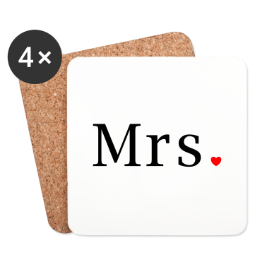 Hochzeit Untersetzer - Mr and Mrs married Hochzeit Feier Verheiratet Mrs