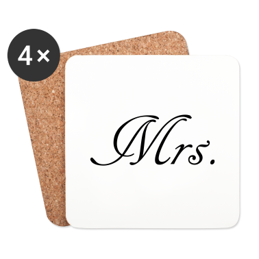 Hochzeit Untersetzer - Mr and Mrs married Hochzeit Feier Verheiratet Mrs