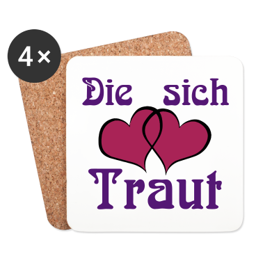 Hochzeit Untersetzer - Die sich Traut ...