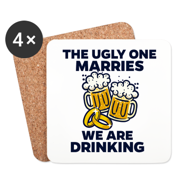 Hochzeit Untersetzer - Trinkspruch Lustige Sprüche Junggeselle Bier