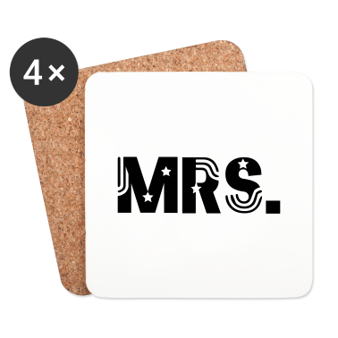 Hochzeit Untersetzer - Mr and Mrs married Hochzeit Feier Verheiratet Mrs