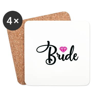 Hochzeit Untersetzer - Bride Braut Diamant Hochzeit Heirat Party Geschenk