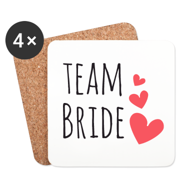 Hochzeit Untersetzer - Team Braut