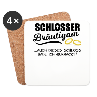Hochzeit Untersetzer - Schlosser Bräutigam Hochzeit Lustig Geschenk Mann