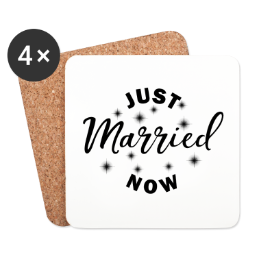 Hochzeit Untersetzer - Just Married Now Hochzeit Geschenk