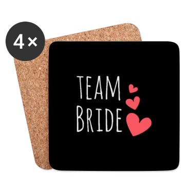 Hochzeit Untersetzer - Team Braut