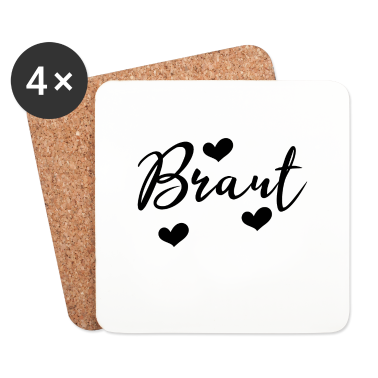 Hochzeit Untersetzer - Braut - JGA - Junggesellinnenabschied